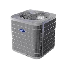 High-efficiency heat pump unit designed for outdoor installation, emphasizing energy savings and consistent indoor comfort, relevant to HVAC solutions in Riverside.