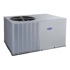 Packaged heat pump unit designed for efficient heating and cooling, suitable for homes with limited indoor space in Riverside, CA.