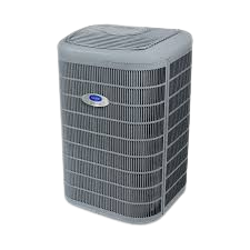 Variable-speed air conditioner unit, showcasing advanced HVAC technology for efficient heating and cooling in Riverside homes.