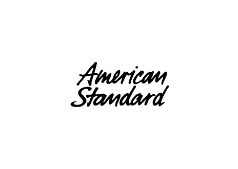 American Standard brand name in black